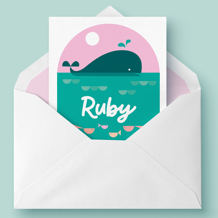 Geboortekaart Ruby